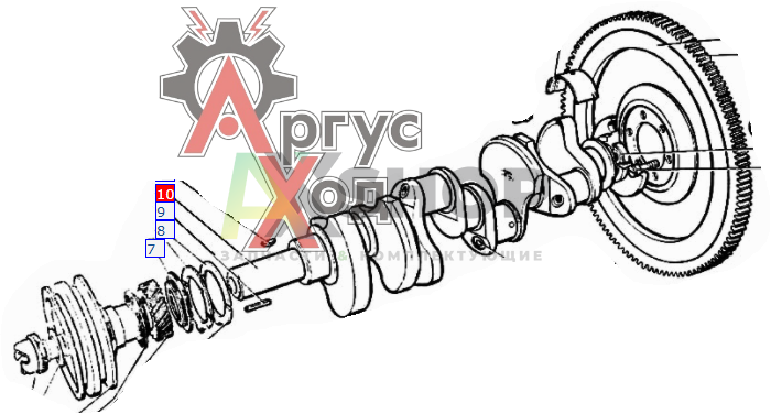 130-1005011-20 Вал коленчатый с пробками в сборе