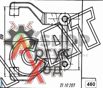21.10.201 Вилка переключения 1 передачи и задего хода