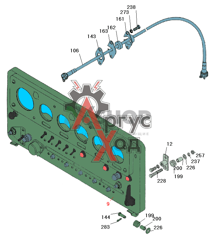 РХМ Щиток приборов ( аналог 6.50.011-5 )